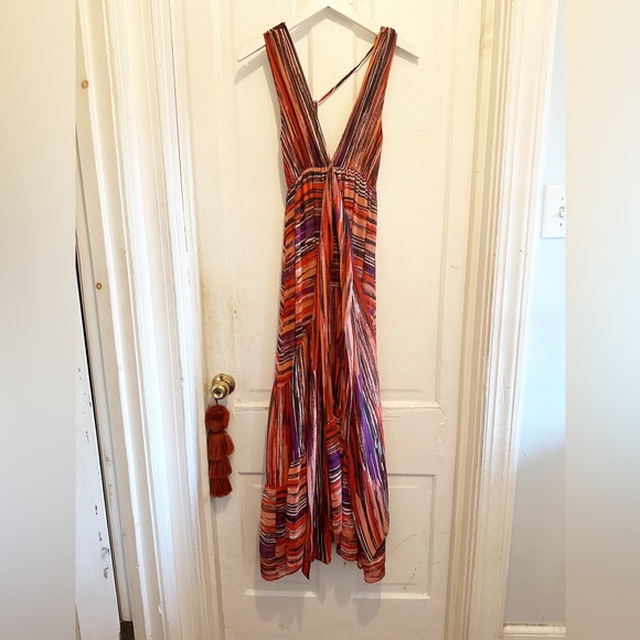 MISA Dominika Stripe Maxi Dress - Picture 4 of 7